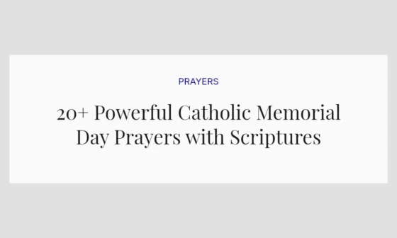 20+ Powerful Catholic Memorial Day Prayers with Scriptures