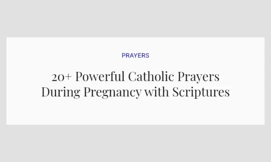 20+ Powerful Catholic Prayers During Pregnancy with Scriptures