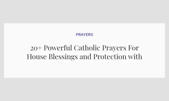 20+ Powerful Catholic Prayers For House Blessings and Protection with Scriptures