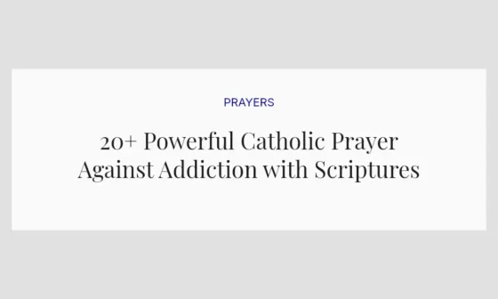 20+ Powerful Catholic Prayer Against Addiction with Scriptures