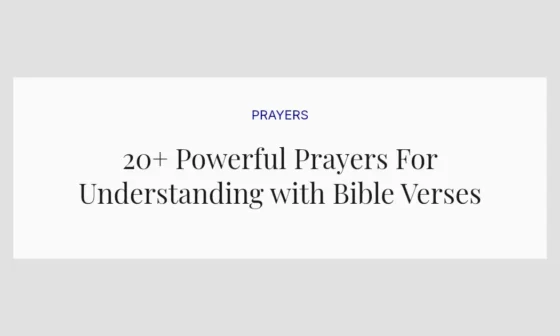 20+ Powerful Prayers For Understanding with Bible Verses