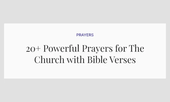 20+ Powerful Prayers for The Church with Bible Verses
