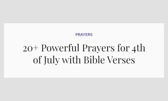 20+ Powerful Prayers for 4th of July with Bible Verses
