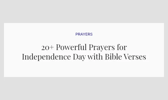 20+ Powerful Prayers for Independence Day with Bible Verses