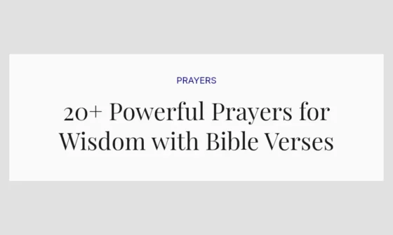 20+ Powerful Prayers for Wisdom with Bible Verses
