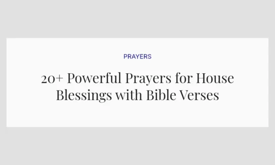 20+ Powerful Prayers for House Blessings with Bible Verses