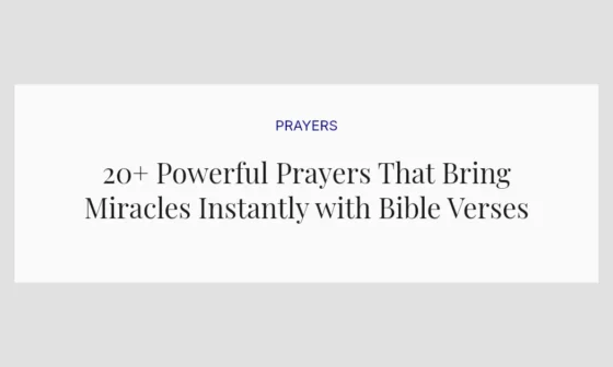 20+ Powerful Prayers That Bring Miracles Instantly with Bible Verses