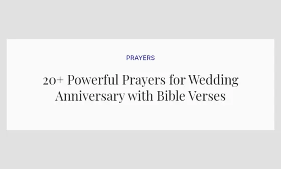20+ Powerful Prayers for Wedding Anniversary with Bible Verses