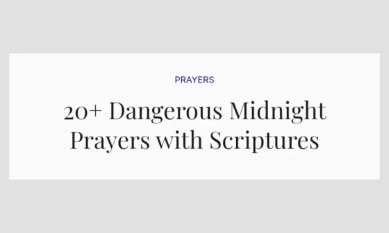 20+ Dangerous Midnight Prayers with Scriptures
