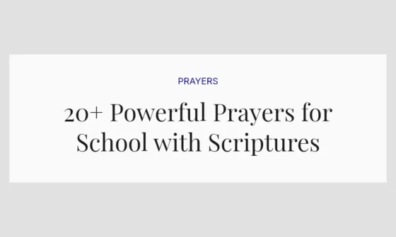 20+ Powerful Prayers for School with Scriptures