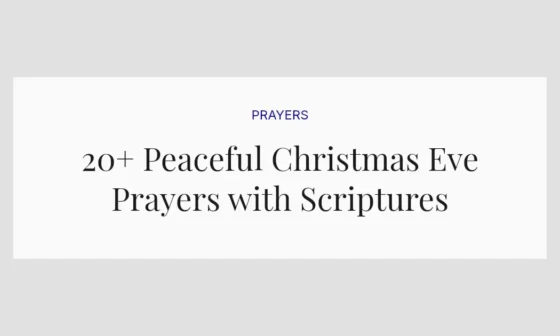 20+ Peaceful Christmas Eve Prayers with Scriptures