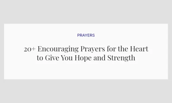 20+ Encouraging Prayers for the Heart to Give You Hope and Strength