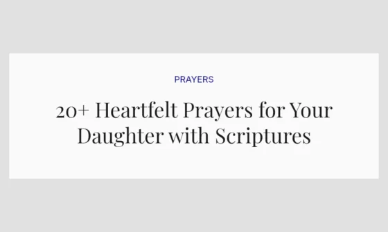 20+ Heartfelt Prayers for Your Daughter with Scriptures