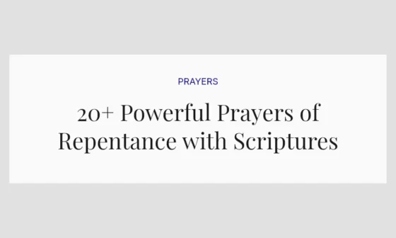 20+ Powerful Prayers of Repentance with Scriptures