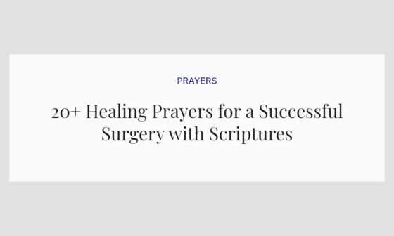 20+ Healing Prayers for a Successful Surgery with Scriptures
