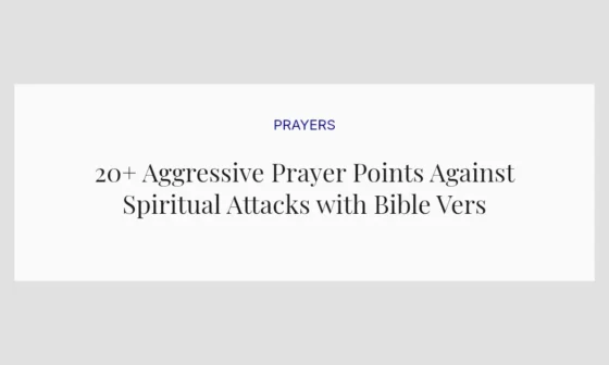 20+ Aggressive Prayer Points Against Spiritual Attacks with Bible Verses