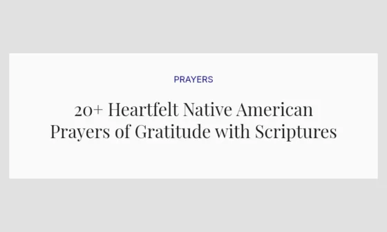 20+ Heartfelt Native American Prayers of Gratitude with Scriptures